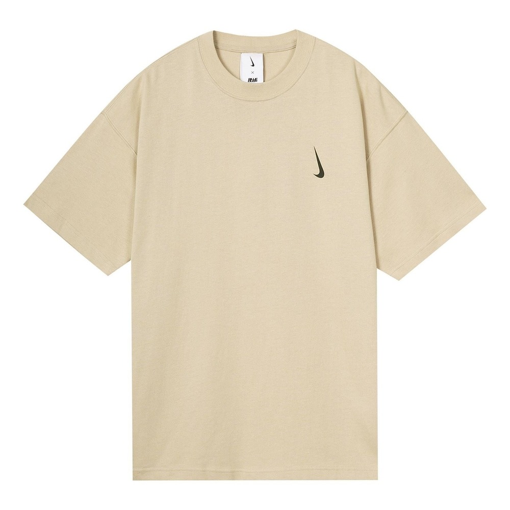 Nike x Billie Eilish Mushroom T-Shirt Beige Oversized Swoosh DQ7755-202 Mens L